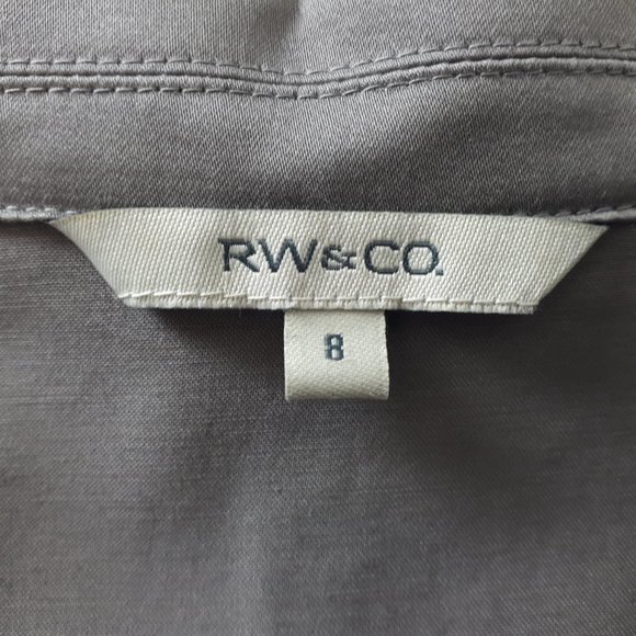 RW&CO. Taupe Button Down Belted Dress - Picture 13 of 16